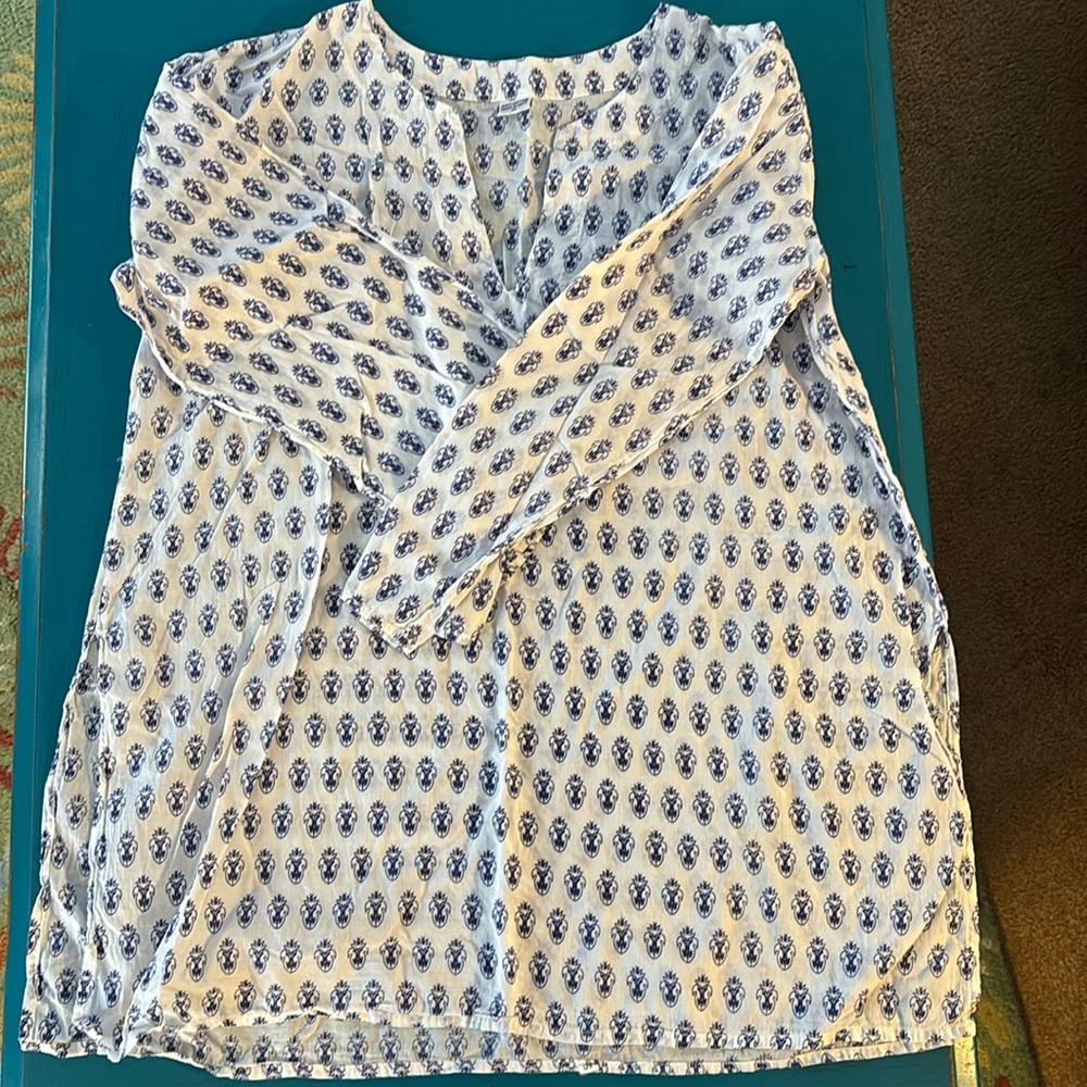Cotton tunic/ swimsuit cover